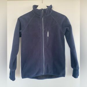 PO.P Eco Wind Fleece Jacket, Dark Sapphire color, size 9-10 years